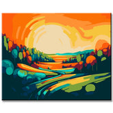 Magical Mount Fujijama - Painting by Numbers